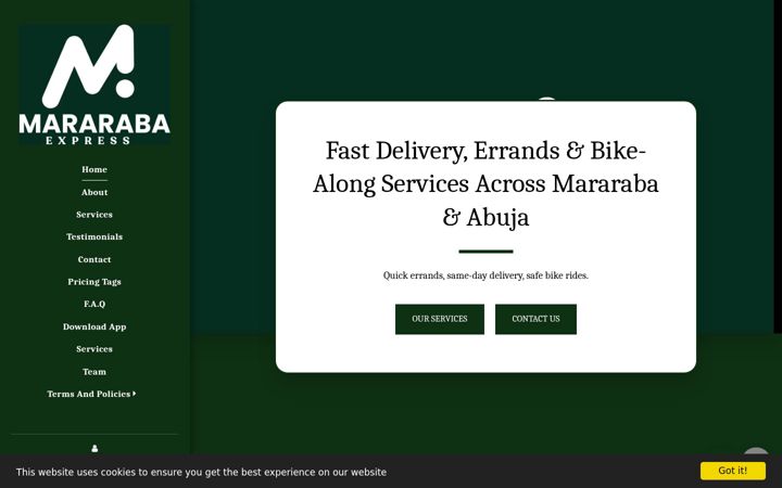 Screenshot of mararabaexpress.com