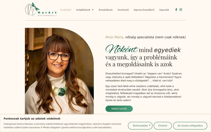 Screenshot of marart.hu