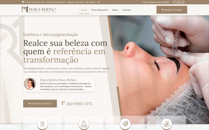 Screenshot of mararufino.com.br