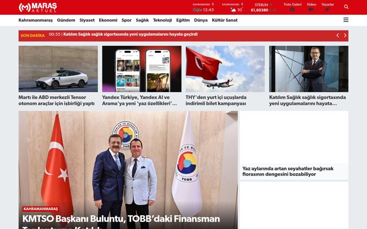 Screenshot di marasaktuel.com.tr