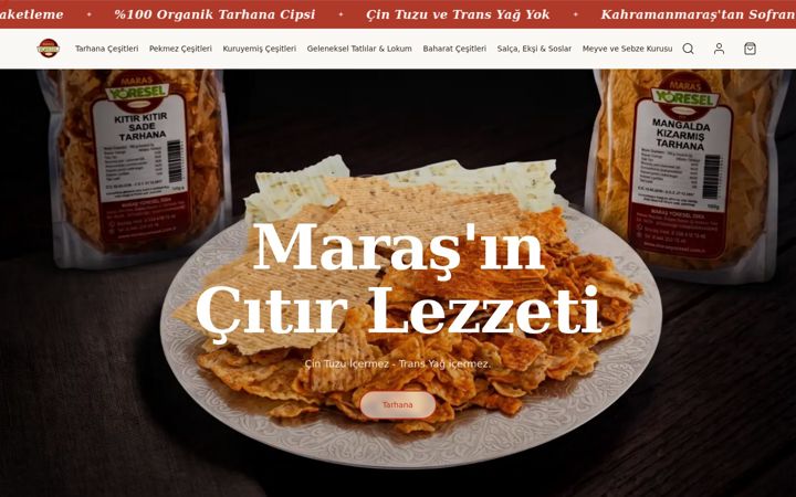 Screenshot of marasyoresel.com.tr