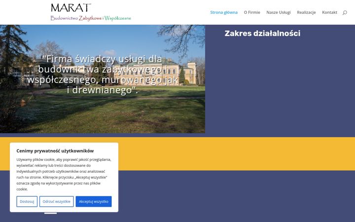 Screenshot of marat-budownictwo.pl