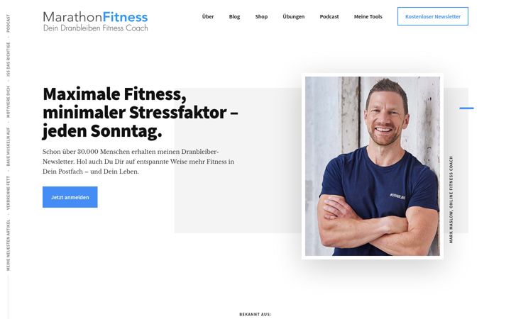 Screenshot of marathon-fitness.de