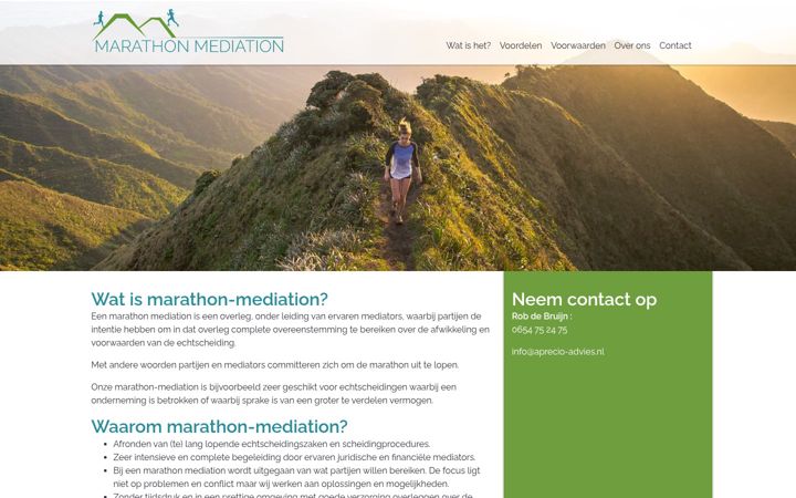 Screenshot of marathon-mediators.nl