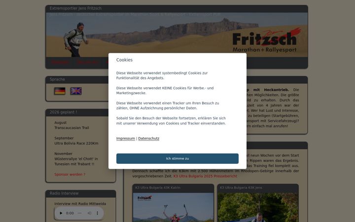 Screenshot of marathon-rallyesport.de