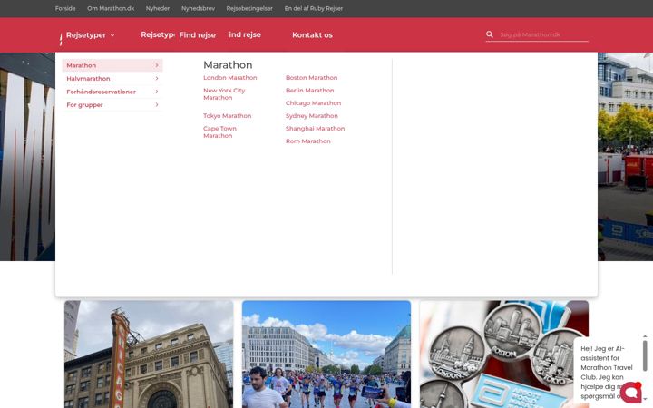 Screenshot of marathon.dk