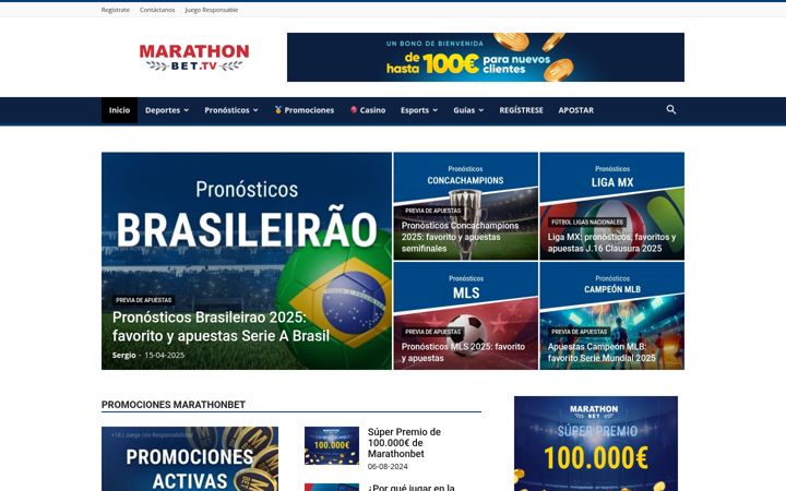 Screenshot of marathonbet.tv