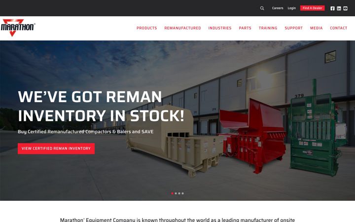 Екранна снимка на marathonequipment.com