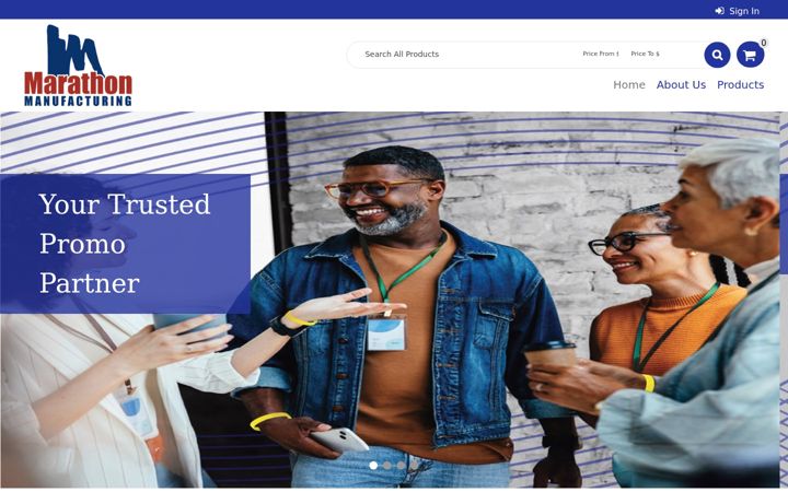 Screenshot of marathonmfg.com