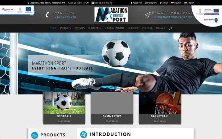 Screenshot of marathonsport.hu
