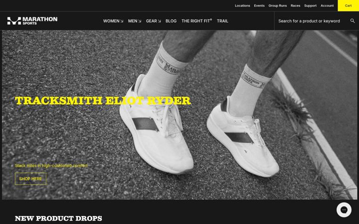 Screenshot of marathonsports.com
