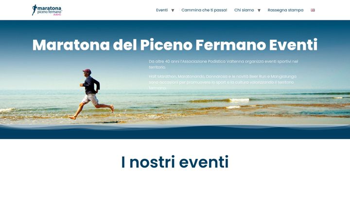 Screenshot of maratonadelpicenoeventi.com
