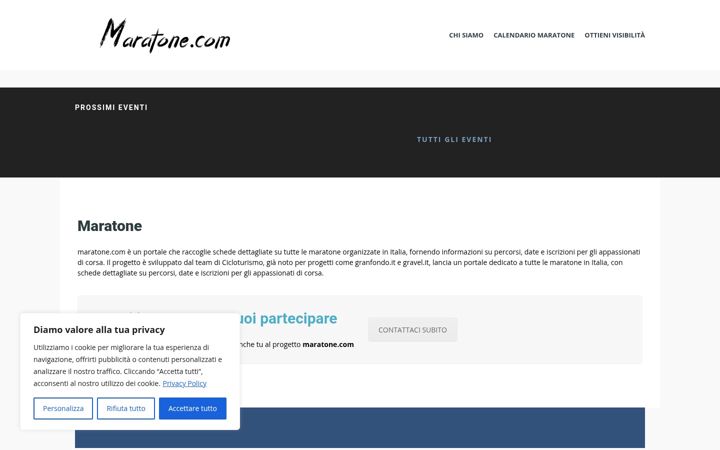Screenshot of maratone.com
