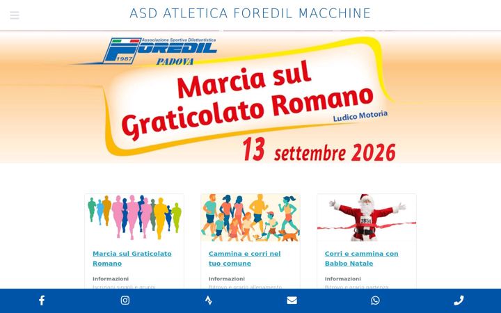 Screenshot of maratoninasulgraticolato.net