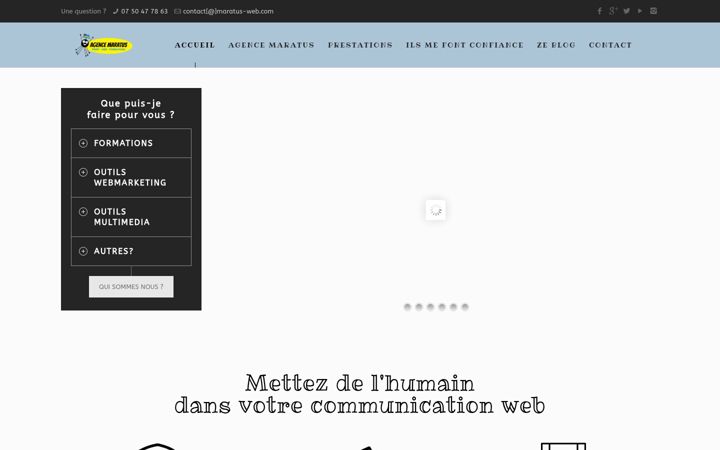 Screenshot of maratus-web.com
