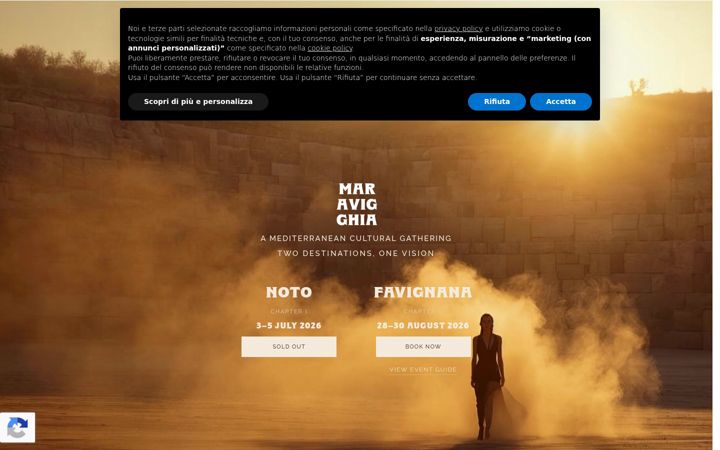 Screenshot of maravigghiasicily.it