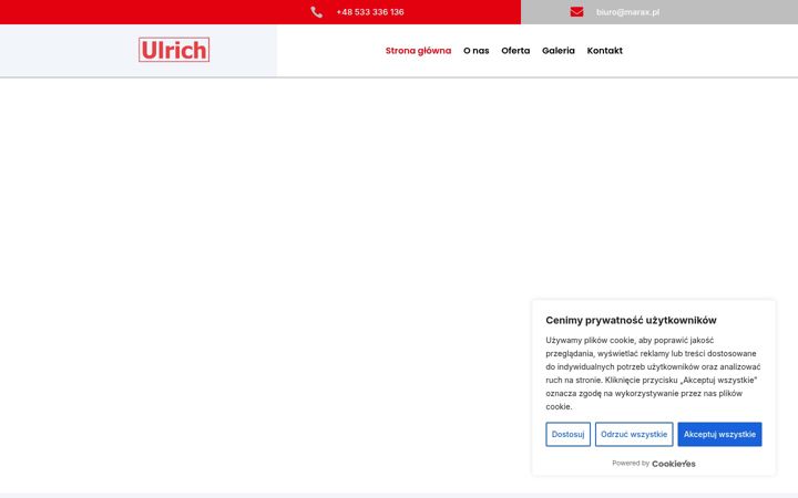 Screenshot of marax.biz.pl