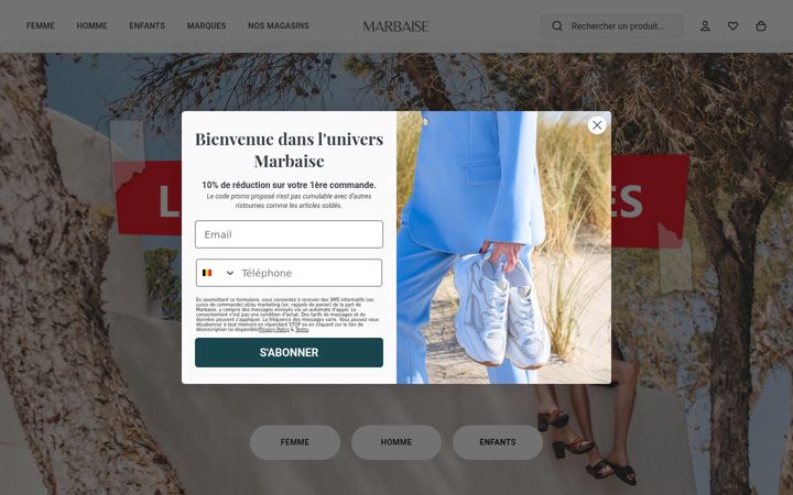 Screenshot of marbaise.be