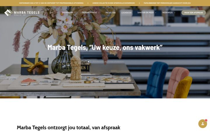 Screenshot ta' marbategels.nl