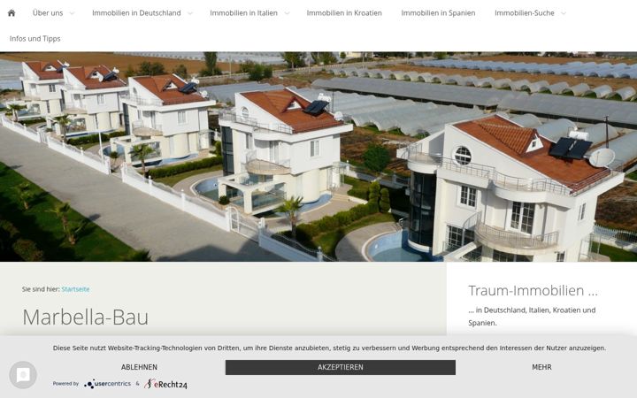Screenshot of marbella-bau.com