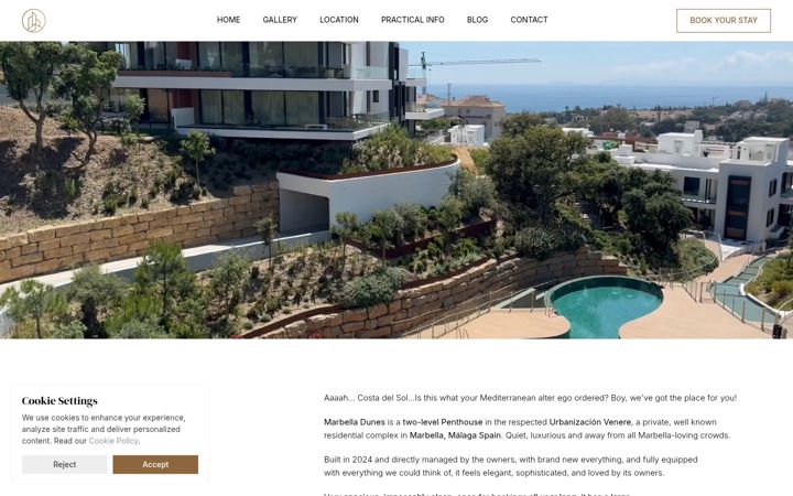 Screenshot of marbelladunes.com