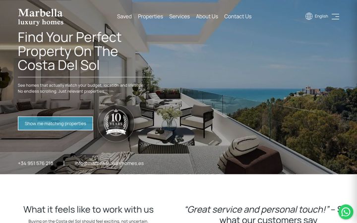 Screenshot of marbellaluxuryhomes.es