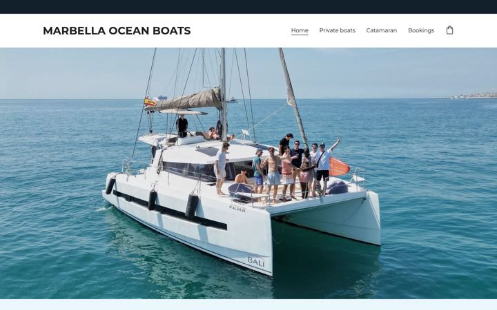 Screenshot of marbellaoceanboats.com