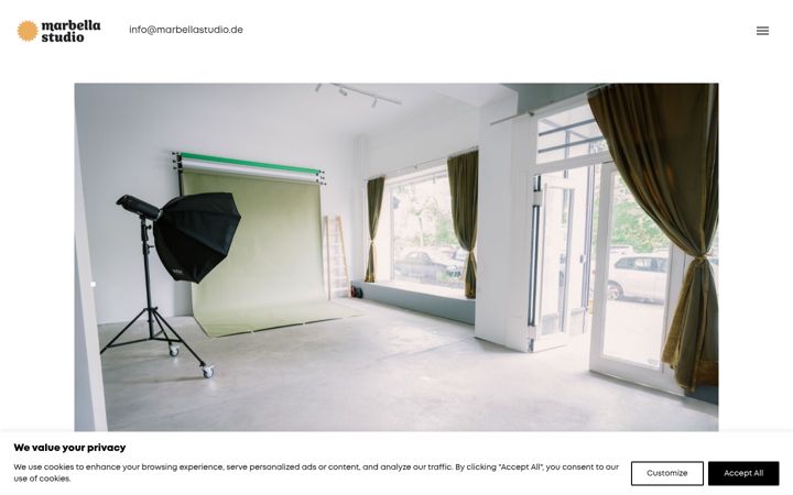 Screenshot of marbellastudio.de