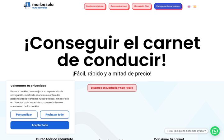 Screenshot of marbesula.com