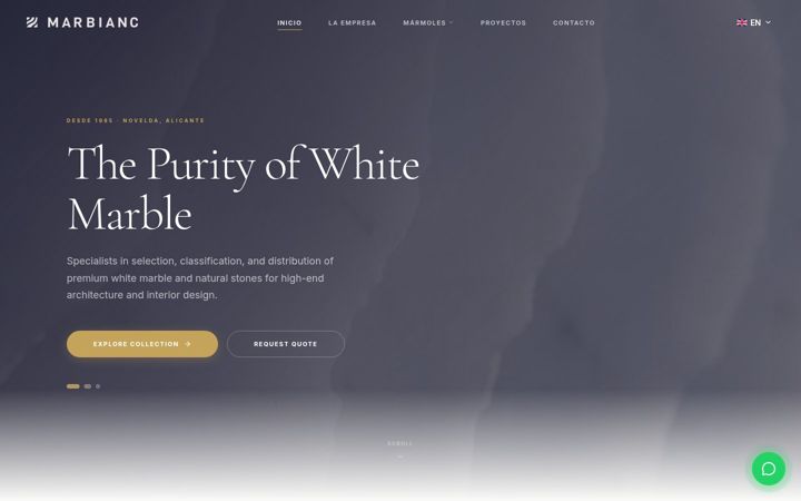 Screenshot of marbiancstone.com