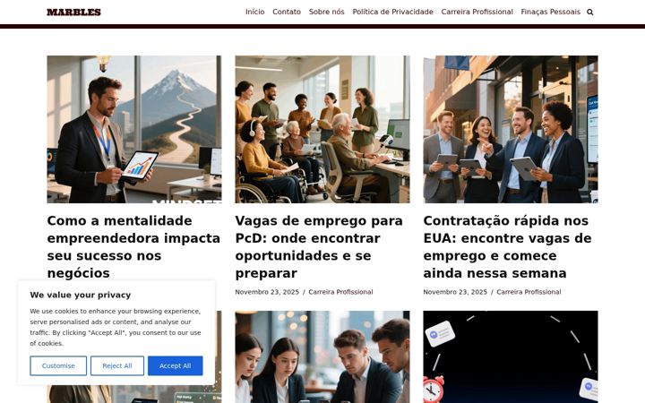 Screenshot of marblesbr.com