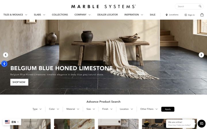 Screenshot of marblesystems.com