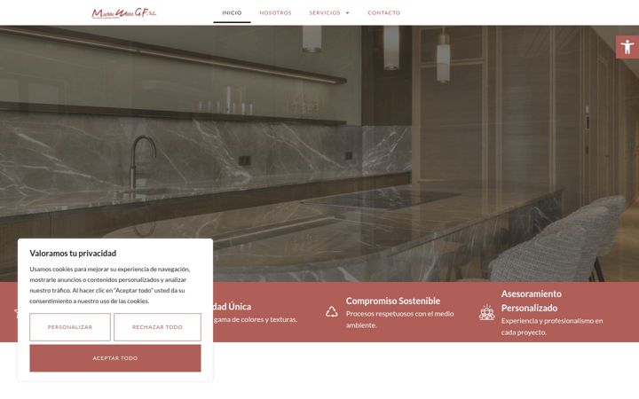 Screenshot of marblewhitegabriel.com