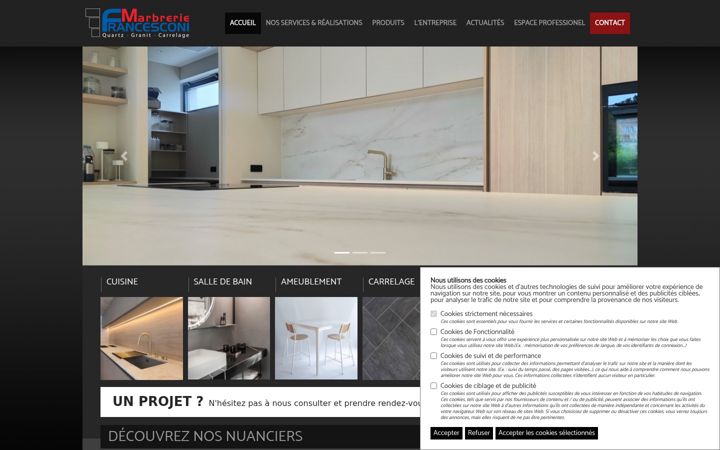 Screenshot of marbrerie-francesconi.com