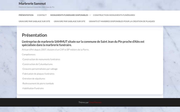 Screenshot of marbrerie-sammut.fr