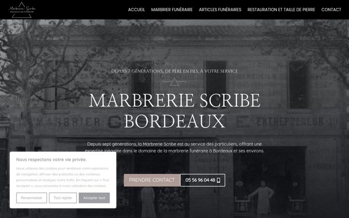 Screenshot of marbrerie-scribe.com