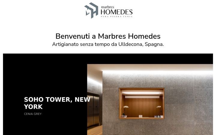 Screenshot of marbreshomedes.it