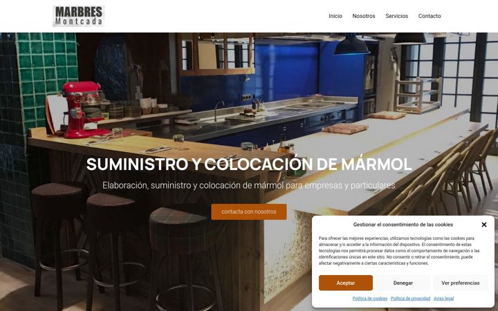 Screenshot of marbresmontcada.com