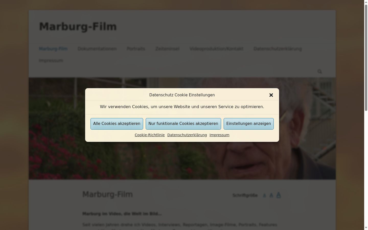 Screenshot tal-banner tal-kunsens muri qabel kwalunkwe interazzjoni