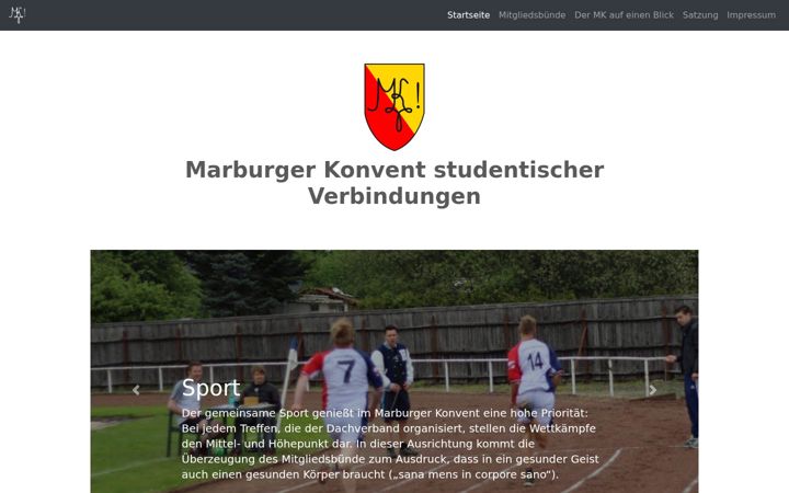Screenshot of marburger-konvent.de