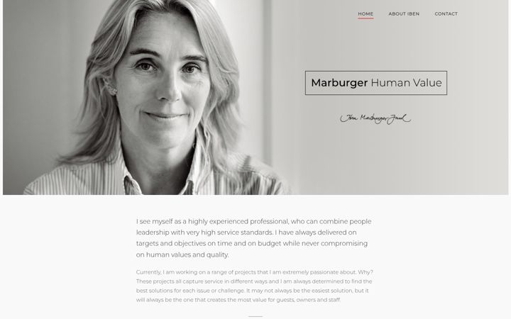 Screenshot of marburgerhumanvalue.dk