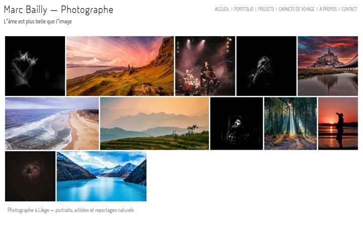 Screenshot of marc-bailly-photographe.be