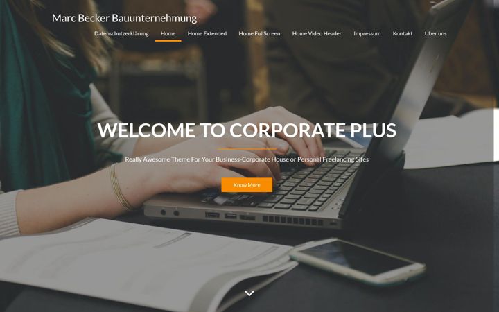 Screenshot von marc-becker-bauunternehmung.de