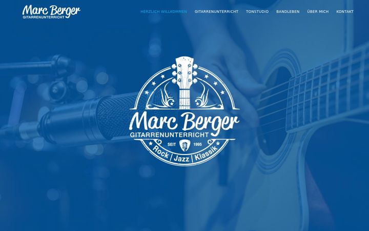 Screenshot of marc-berger-music.de