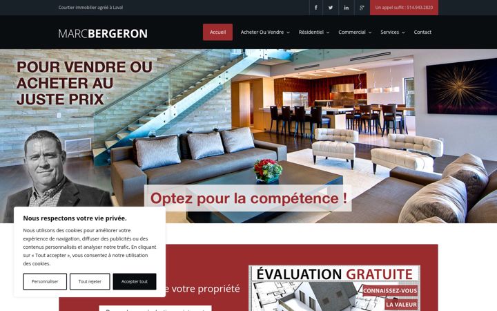 Screenshot of marc-bergeron.com
