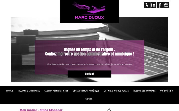 Screenshot of marc-dijoux.fr