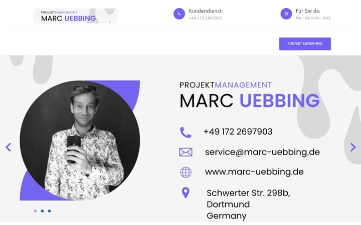 Screenshot of marc-uebbing.de
