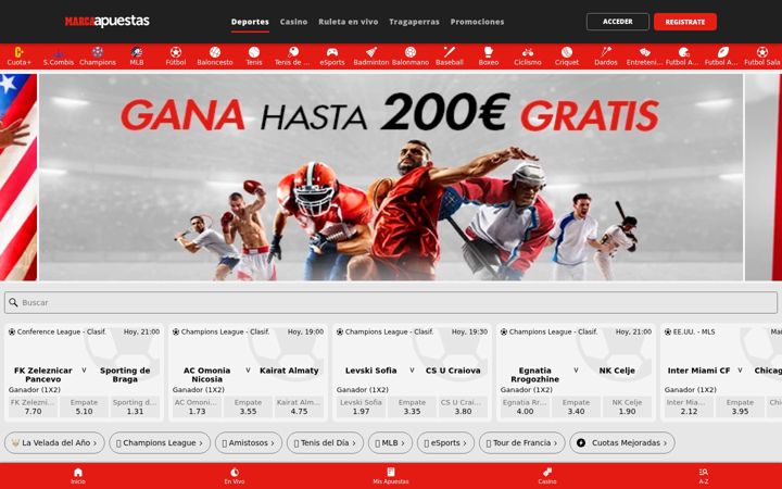 Screenshot of marcaapuestas.es