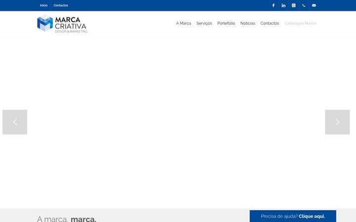 Screenshot of marcacriativa.pt