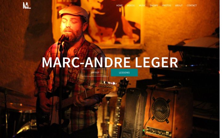 Screenshot of marcandreleger.com